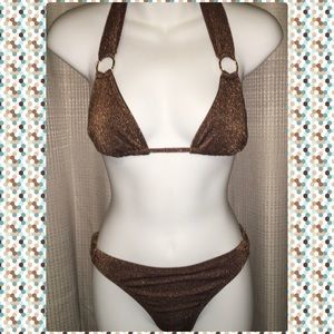 Boho brown bikini